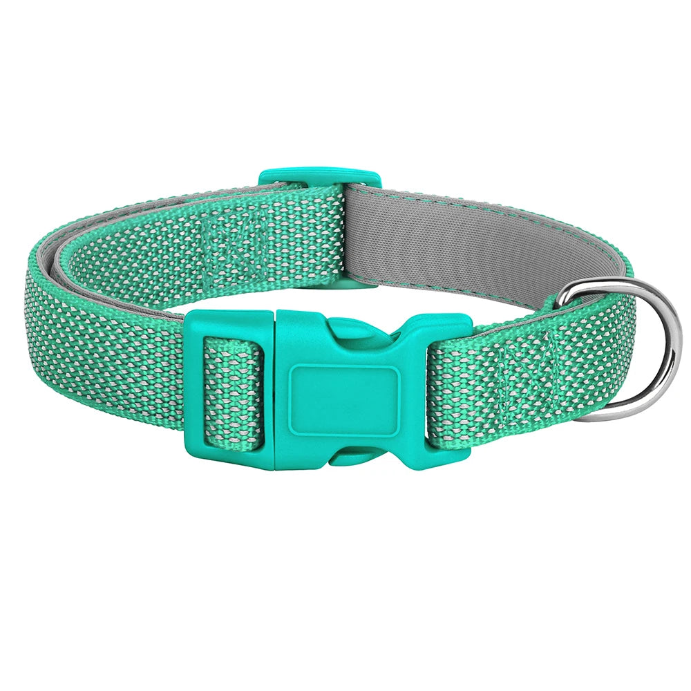Reflektierendes Nylon Hundehalsband verstellbar für kleine und große Hunde