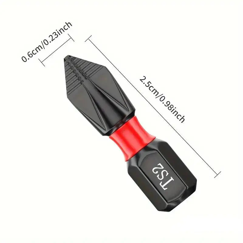 20tlg. Anti-Rutsch Magnet Schraubendreher Bit Set S2 Stahl Kreuzschlitz 25mm