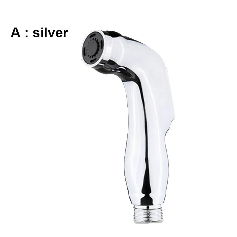 Hygienischer Weiß-Silber Handheld Bidet Duschkopf mit selbstreinigender Funktion