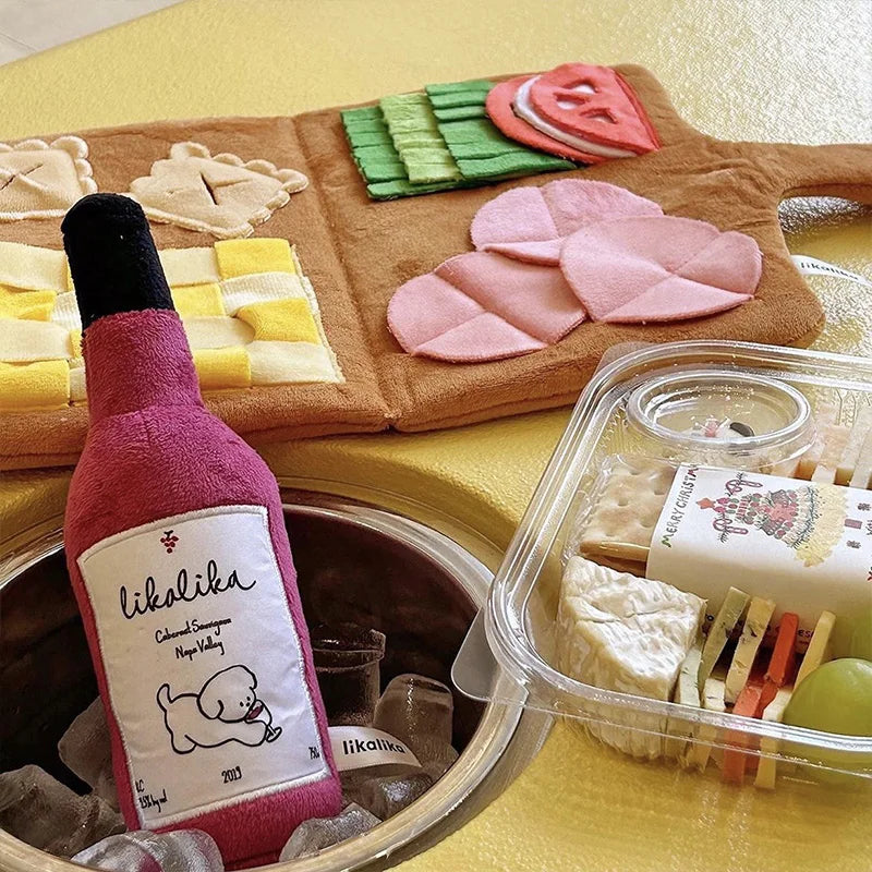 Plüsch Hundespielzeug Slow Food Puzzle Matte für kleine und mittlere Hunde