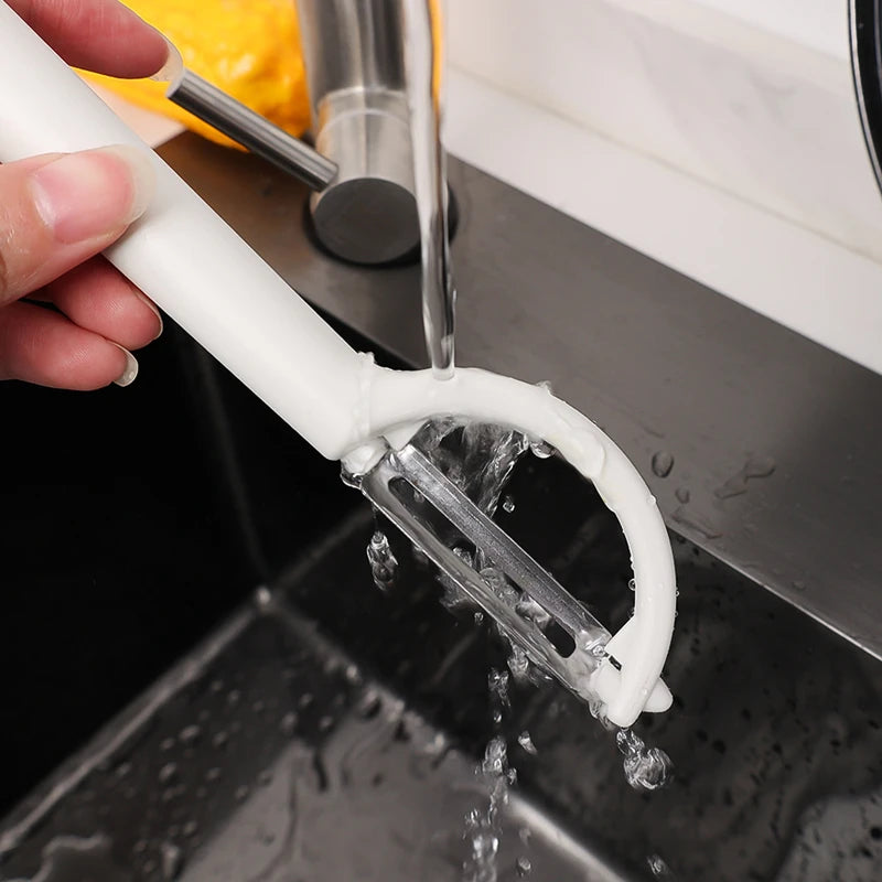 Multifunktionaler 2in1 Edelstahl Schäler – Schnell - präzise für Obst - Gemüse
