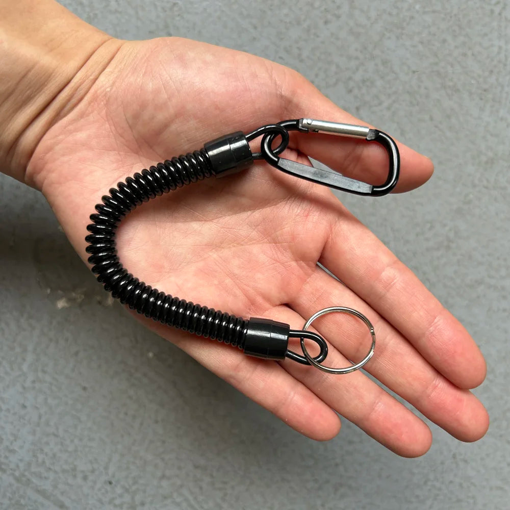 Taktische elastische Seilsicherung mit Metallclip – sicher - flexibel für Outdoor