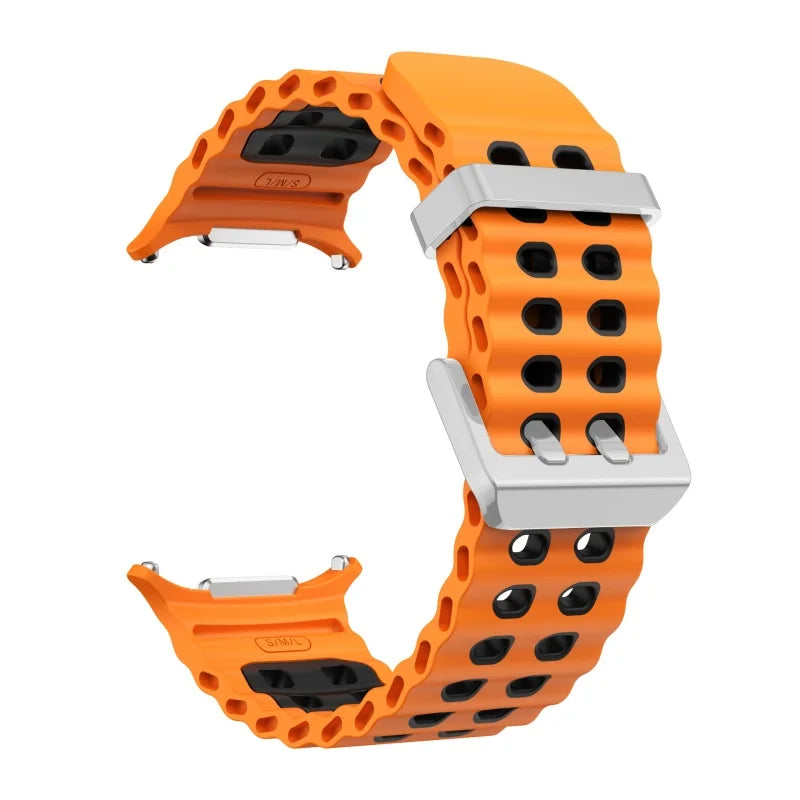 Marine Silikonarmband für Samsung Galaxy Watch Ultra 47 mm 2025 Modell