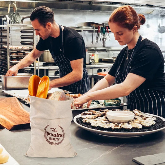 Leinen Brotbeutel Set zur Brot Aufbewahrung ungebleicht nachhalti