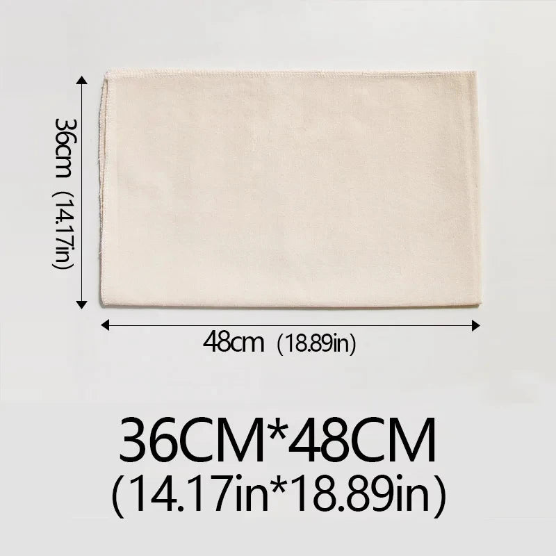 Premium Leinen Gäretuch Set für Brotteig - Baguette, inkl. Schaber