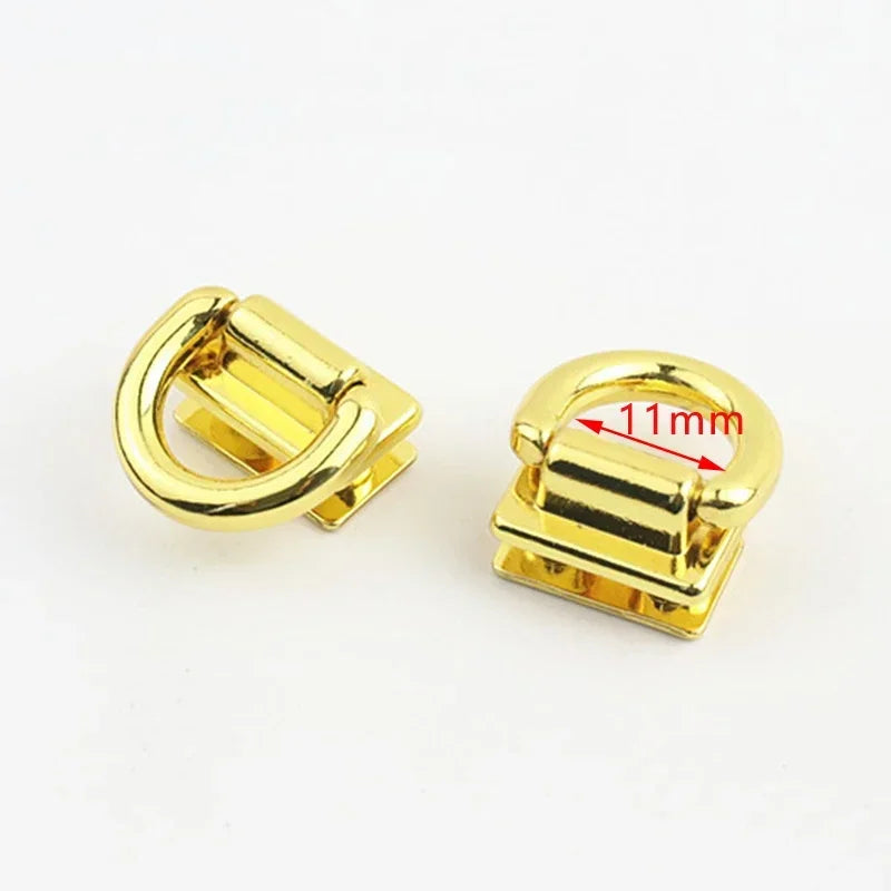 2 4 10 Stück Metall D Ring Schnalle mit Clip Verschluss für Taschen DIY