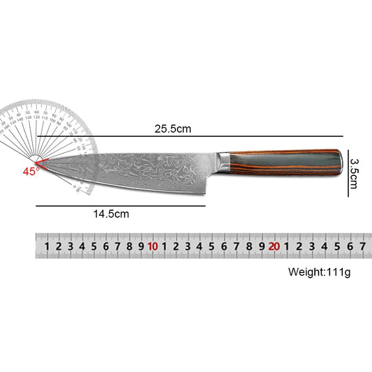 Damaskus Stahl Küchenmesser mit scharfer Klinge für präzises Schneiden