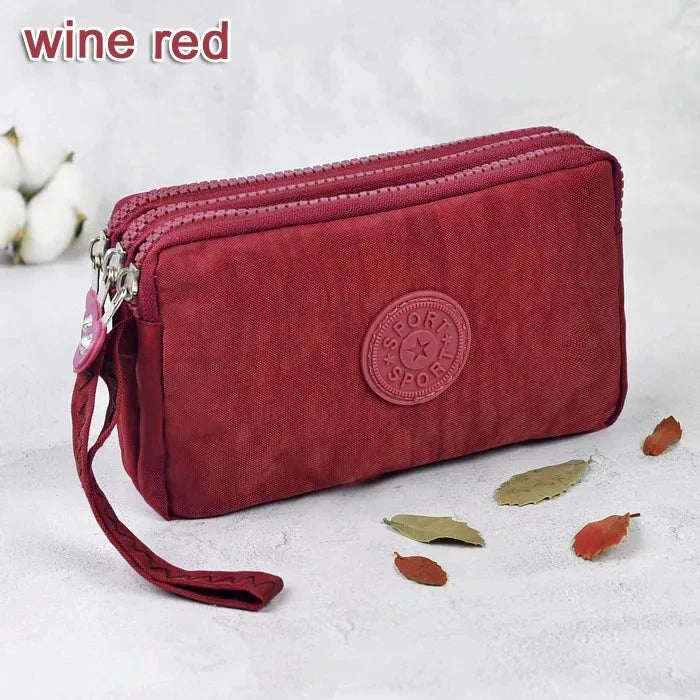 Damen Umhängetasche wasserfest Nylon Lässig mit RFID Schutz und Reißverschluss