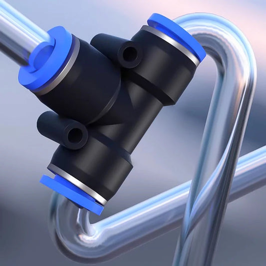 5er Set Pneumatische Schnellkupplung 4-10mm Push-in Verbindung für Luft