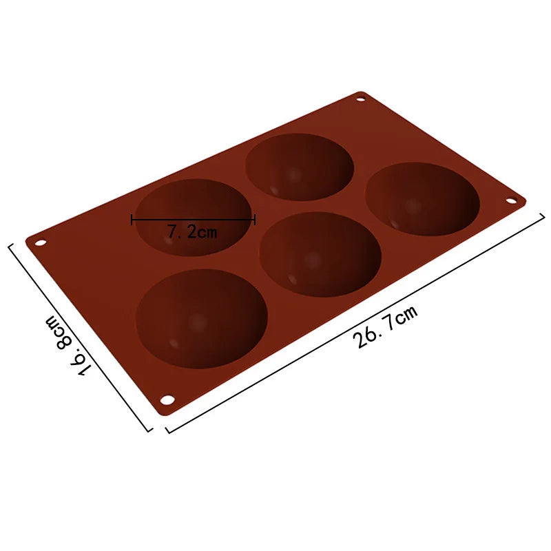 Halbkugel Silikonform zum Backen von Pralinen Mousse Kuchen 3D