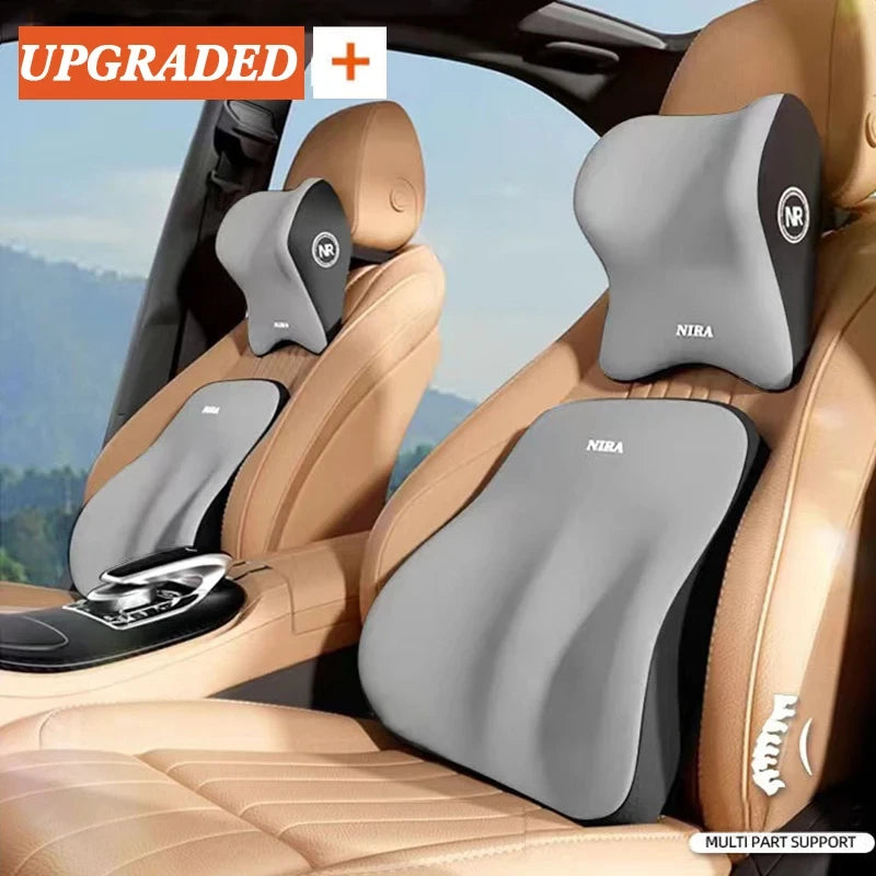 Ergonomisches Auto Lendenstützkissen mit Memory Foam – Komfort - Rückenschutz