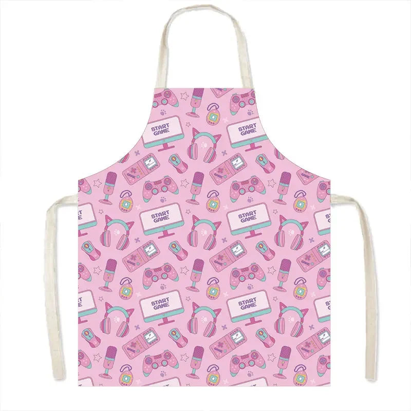 Leinen-Schürze mit Baumwollmix – Strapazierfähig und Pflegeleicht für Haushalt - Küche