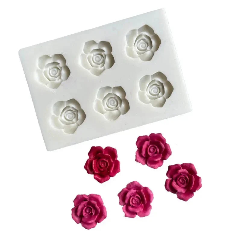Rose Silikonform für Schokolade und Fondant – Flexibles Backwerkzeug