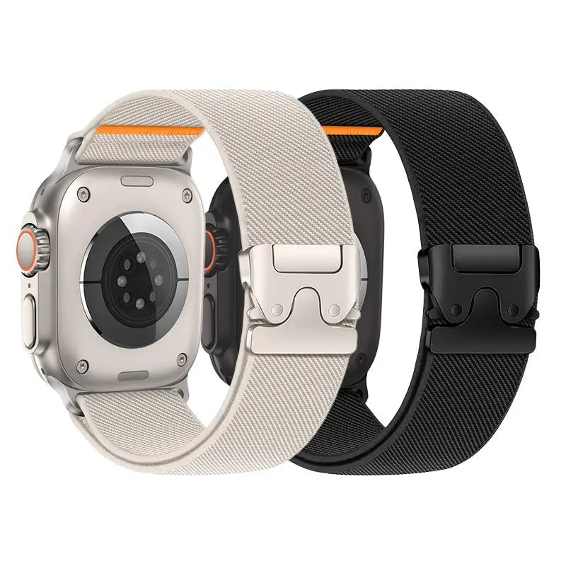 Elastisches Nylonband 2er Set für verschiedene Apple Watch Größen