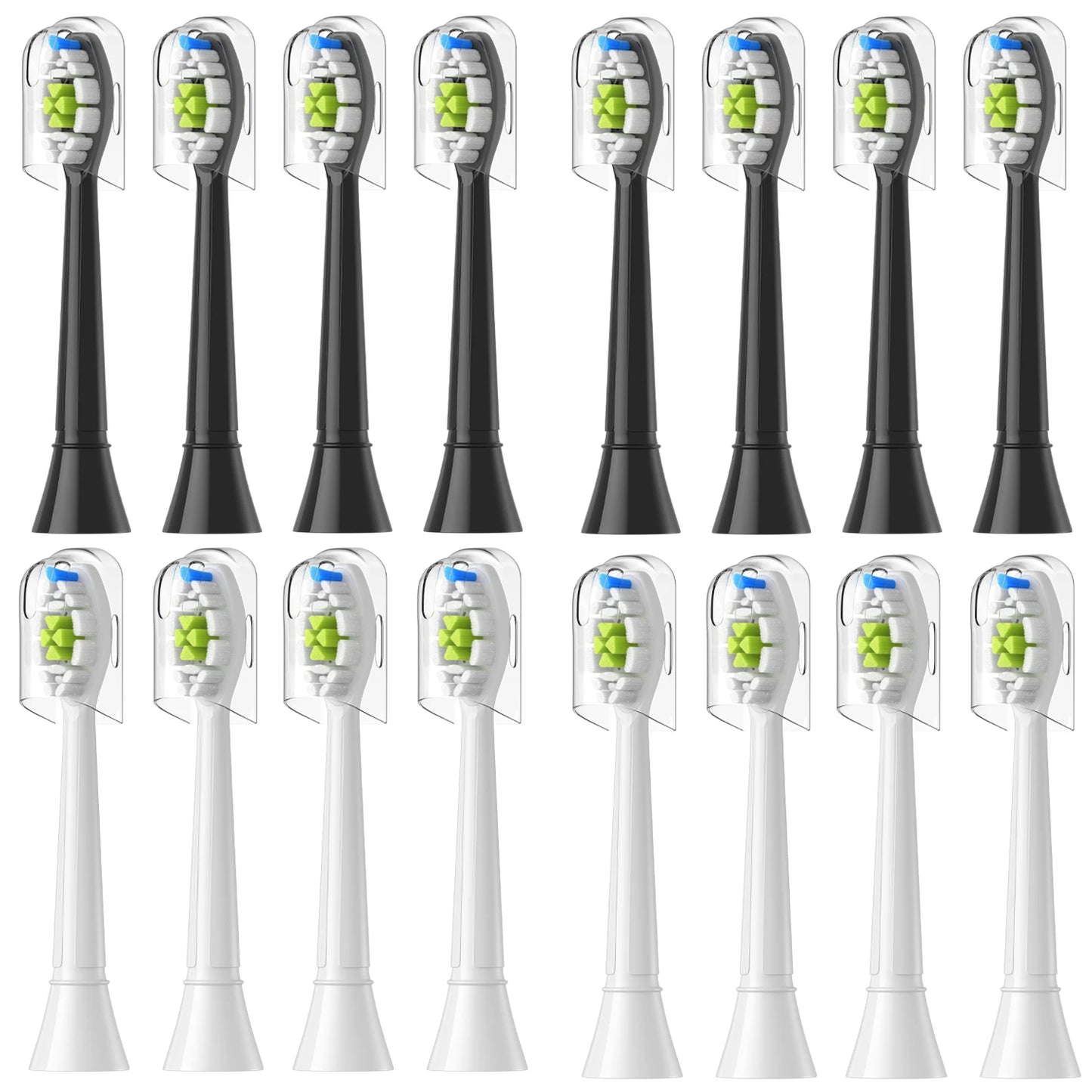 Sanfte - gründliche Reinigung: 4/8/12/16 Zahnbürstenköpfe kompatibel mit Sonicare