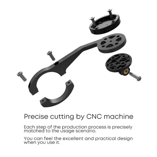 Aluminium doppelseitige Fahrradcomputerhalterung GPS Scheinwerferhalterung-Yabubest - Home & More