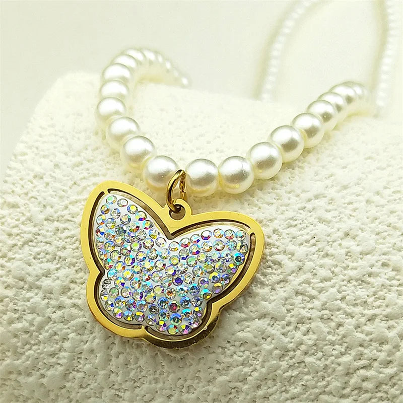 Unisex Herzanhänger Halskette aus Edelstahl mit Schlange Kette