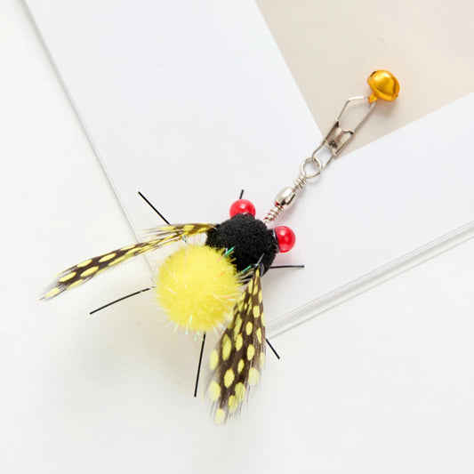 10-teiliges Katzen-Spielzeug Set mit Wechselbaren Köpfen und Federn