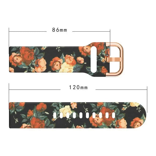 Sportliches Silikonarmband 18-22mm mit Metall-Faltschließe für Xiaomi Uhr