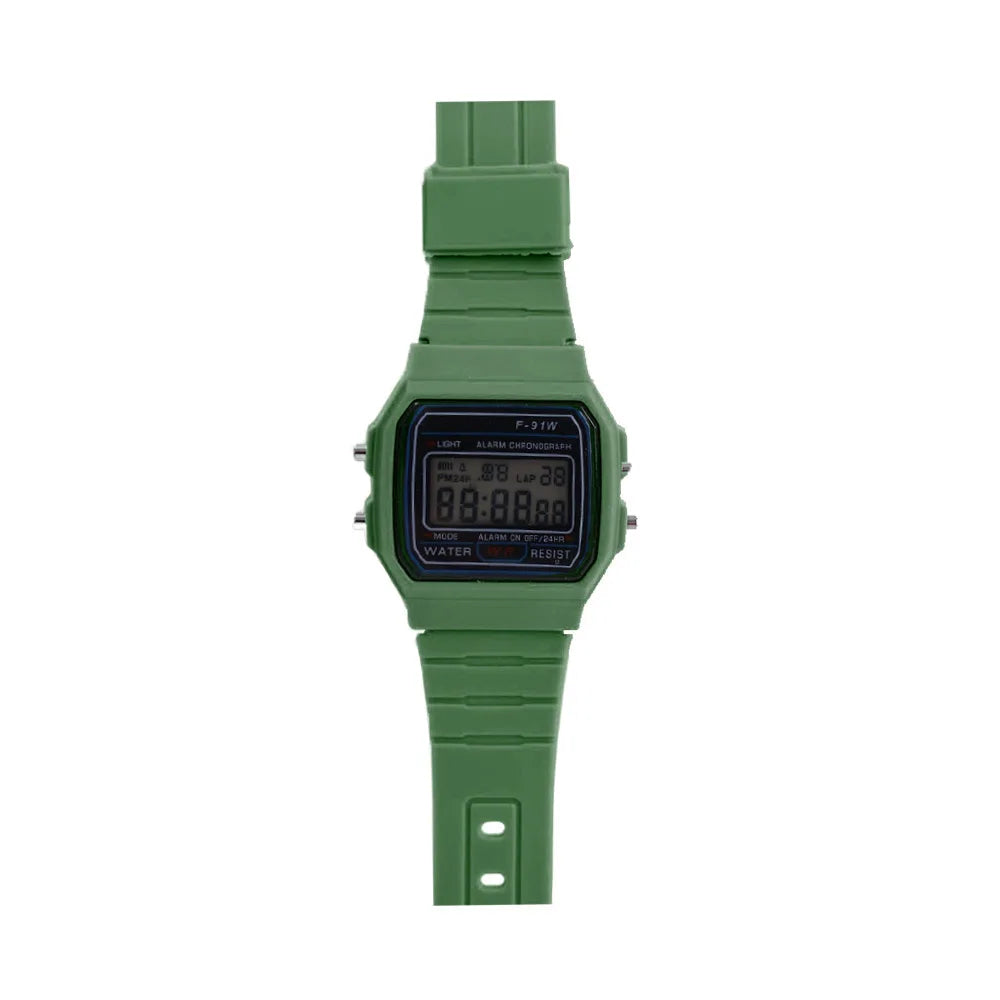 Digitale LED Armbanduhr – Quadratisch, Sport Business Silikon für Damen Herren