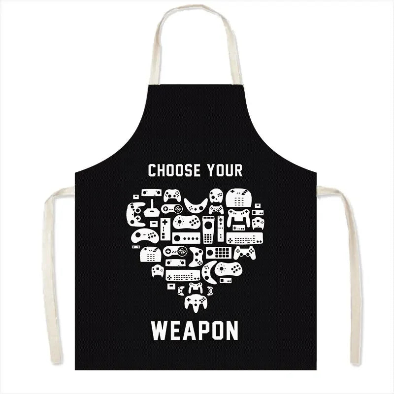 Leinen-Schürze mit Baumwollmix – Strapazierfähig und Pflegeleicht für Haushalt - Küche