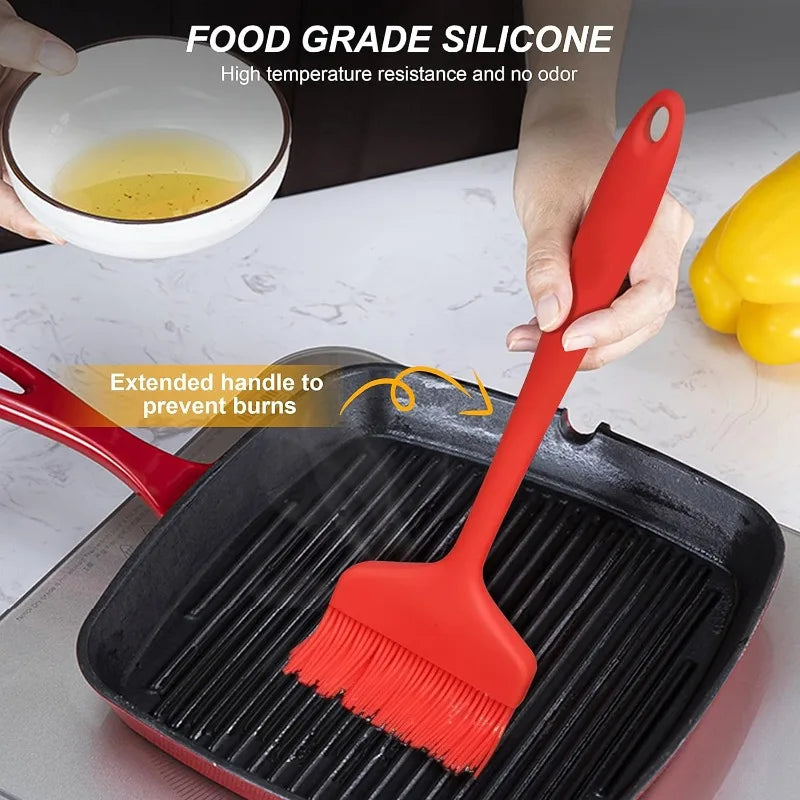 Breiter Silikon Back- - Grillpinsel – Hitzebeständig, Küche, Kochen, Backen