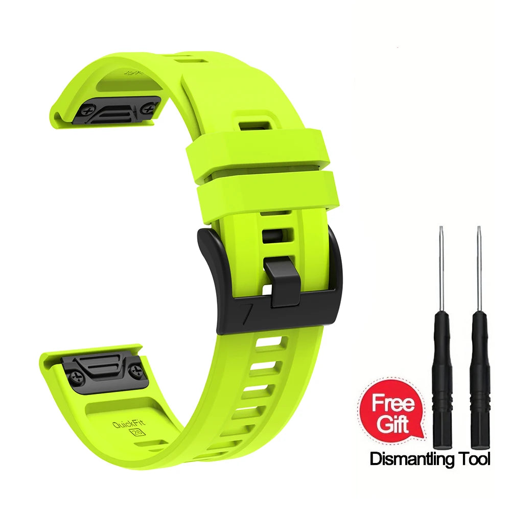 Silikon-Uhrenarmband 22-26 mm für vielseitige Smartwatch Modelle