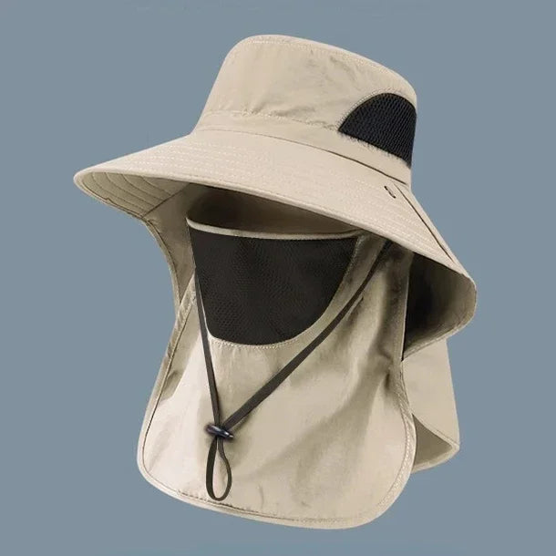 Unisex Sonnenhut mit UV-Schutz - Halsklappe – Leicht, robust, perfekt für Outdoor