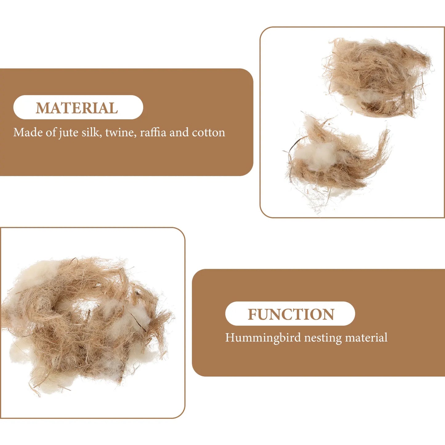 Vogelnestmaterial aus Jute für sichere Nester von Vögeln