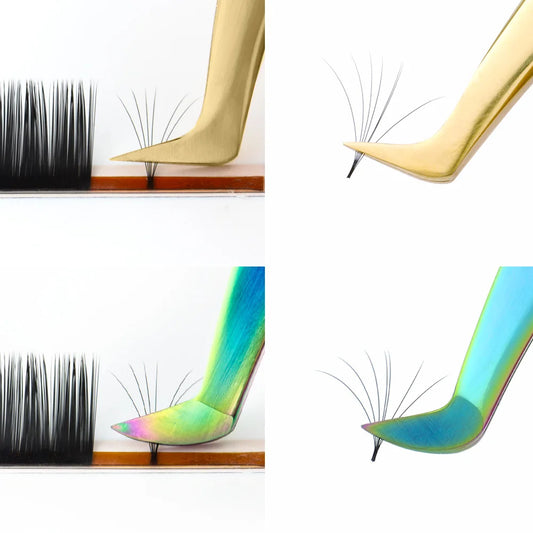 Präzise Augenbrauenpinzette aus Edelstahl für Wimpern und Kosmetik