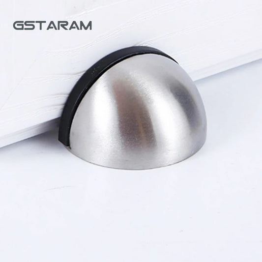 Edelstahl Gummi Türstopper mit Nagel- und Aufklebermontage rutschfest