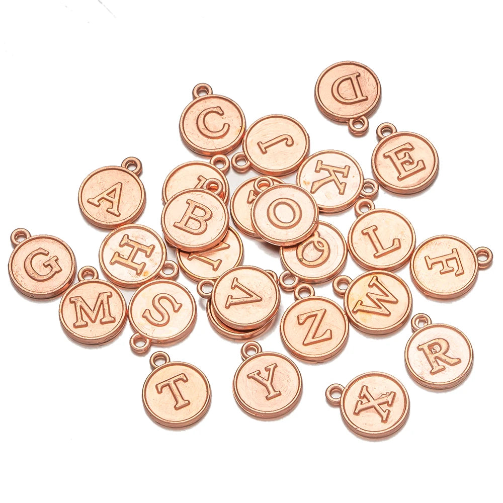 26-teiliges Alphabet Buchstaben Charms Set für DIY Schmuckherstellung