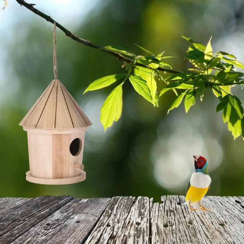 Baumwoll Vogelhaus Futterspender DIY zum Aufhängen Outdoor Gartendeko