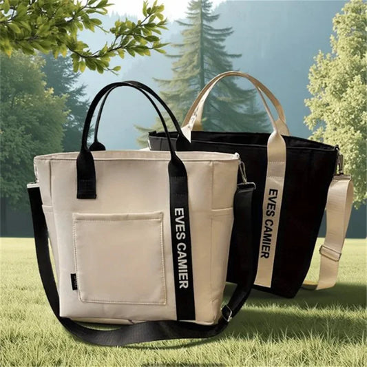 Nylon Damen Handtasche Campus Student Tote Wasserdichte Schultertasche