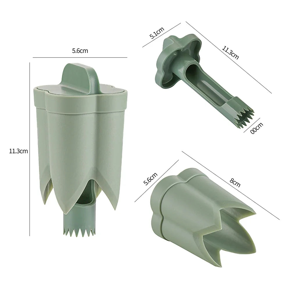 2-in-1 Obst - Pfeffer Corer – Sicherer Kernentferner aus ABS, kompakt - robust