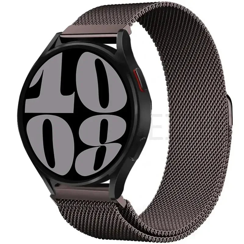 Elegantes 20/22mm Milanese Loop Magnetarmband aus Edelstahl – Unisex - Verstellbar
