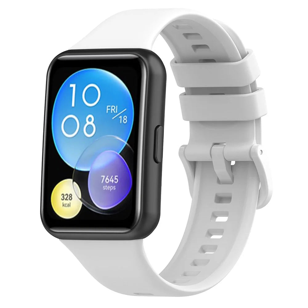 Flexibles Silikonarmband - transparente TPU-Hülle – Ersatz für Huawei Watch Fit 2