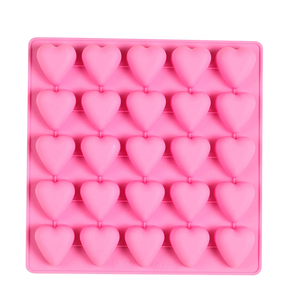 Dreidimensionale herzförmige Schokoladen-Silikon-Backform für Süßwaren