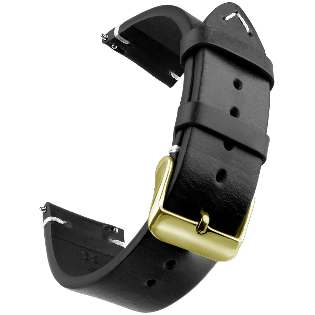 Wachs-Uhrenarmband aus echtem Leder mit Schnellverschluss in verschiedenen Größen