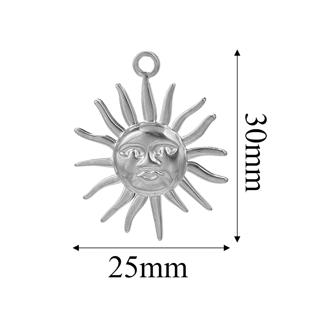 Edelstahl Gold Anhänger für individuellen DIY Schmuck