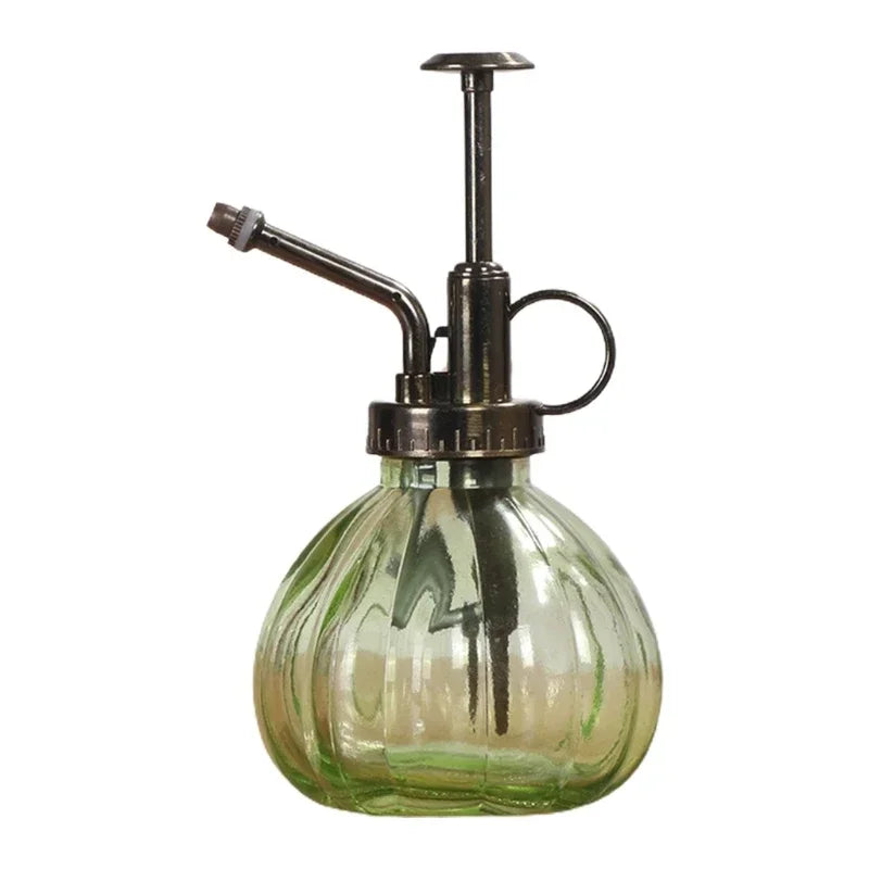 Vintage Glas Gießkanne mit Luftdruck-Spray für Garten und Haushalt