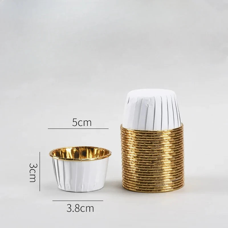 50 Mini Muffin Tassen Papier – 50er Set, vielseitig - umweltfreundlich gestalten
