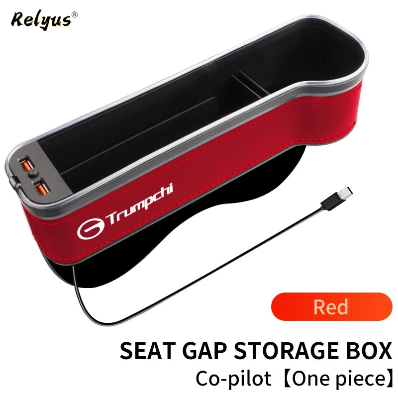 Auto Sitz Spalt Organizer mit USB Ladefunktion & Atmosphäre Lampe