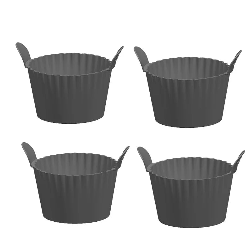 Antihaft Silikon 4/6er Set Airfryer Muffin- - Ei-Backformen, spülmaschinenfest
