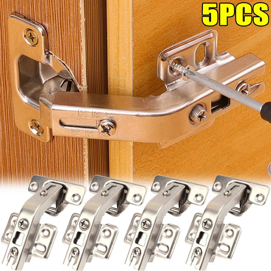 Edelstahl Schranktürscharnier 135° mit Dämpfer für geräuschloses Schließen