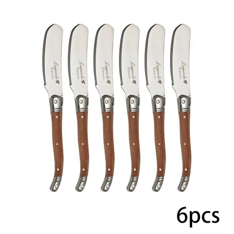 Butterverteiler Set Laguiole Stil Edelstahl Holzgriff Für Küchengebrauch