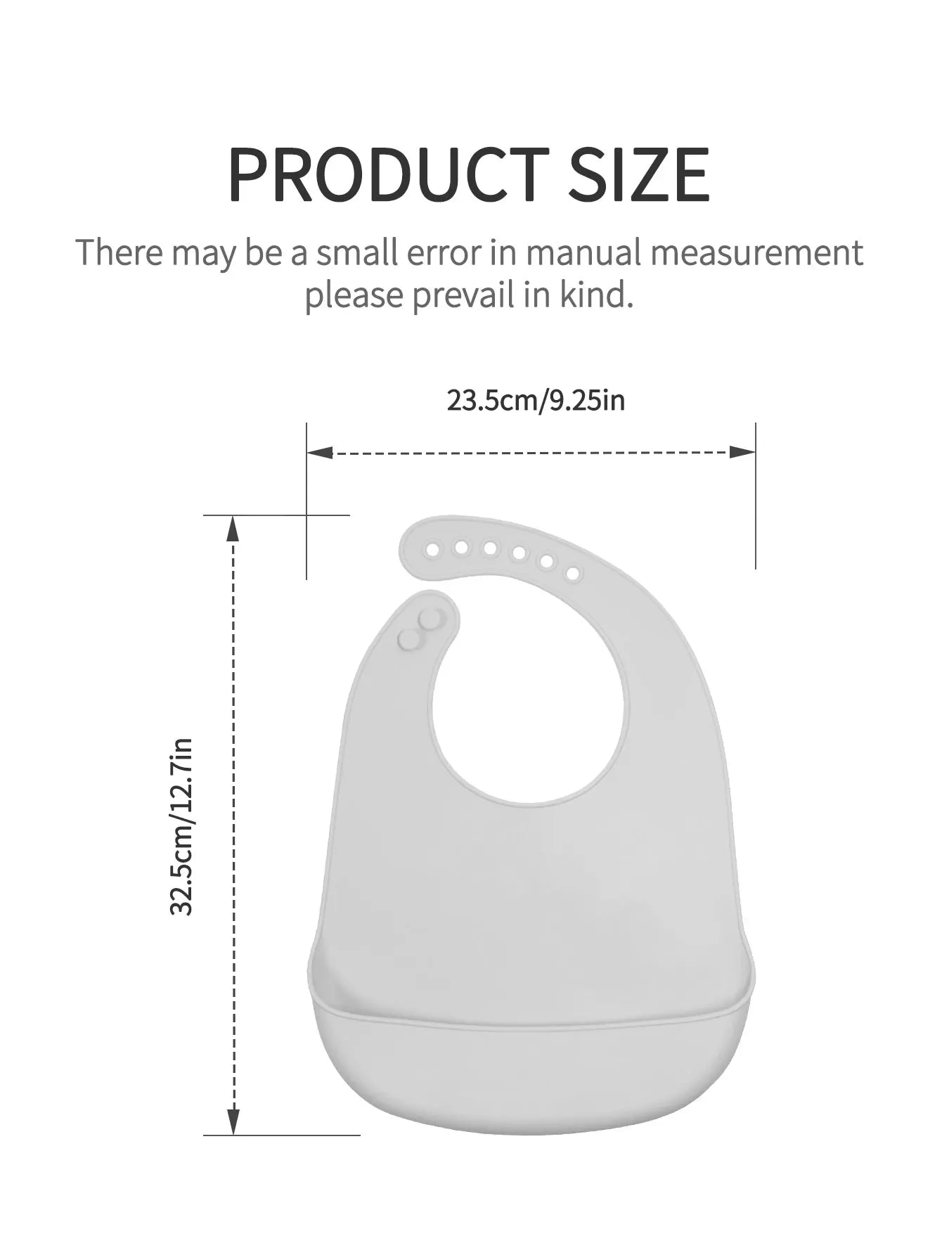 Baby Silikon Lätzchen grau weich wasserdicht BPA-frei leicht zu reinigen