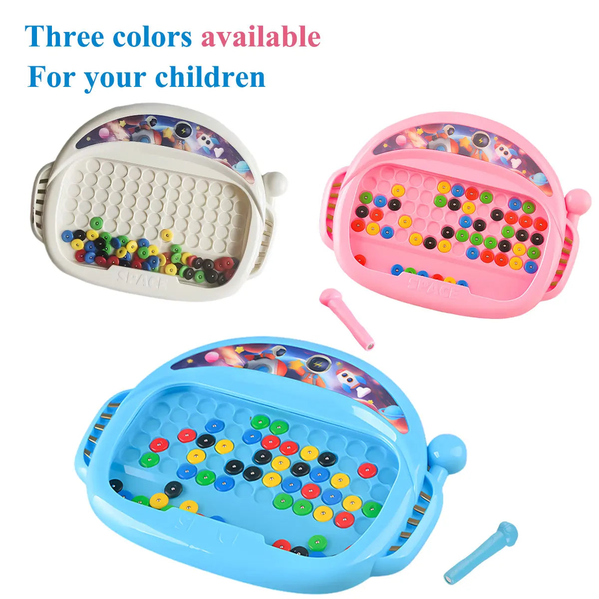 Kreatives Magnet-Doodle-Brett mit Stift - Perlen – Kinder 3-8 Jahre Lernspielzeug