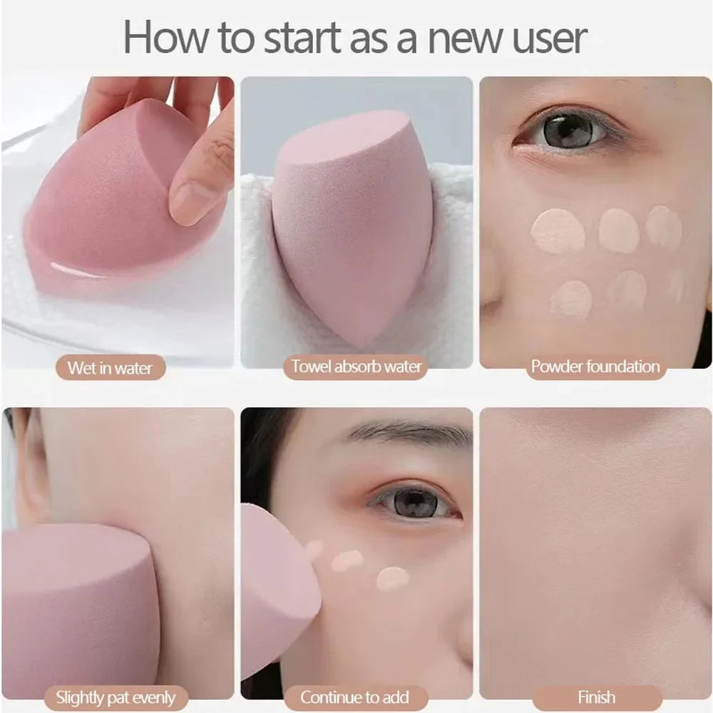 Makelloses Finish garantiert: 4 oder 8 weiche Make-Up Schwämme in Lila - Mix