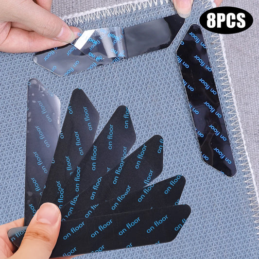 Doppelseitige Anti-Rutsch Teppichgreifer 8er Set für sicheren Halt